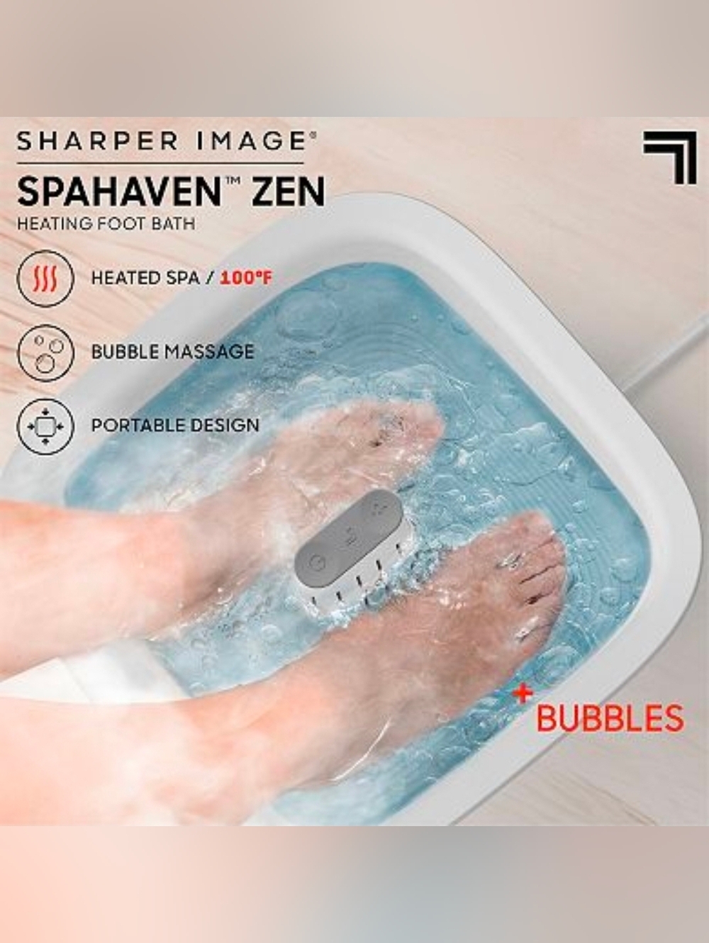 Sharper Image Heated Foot Bath
